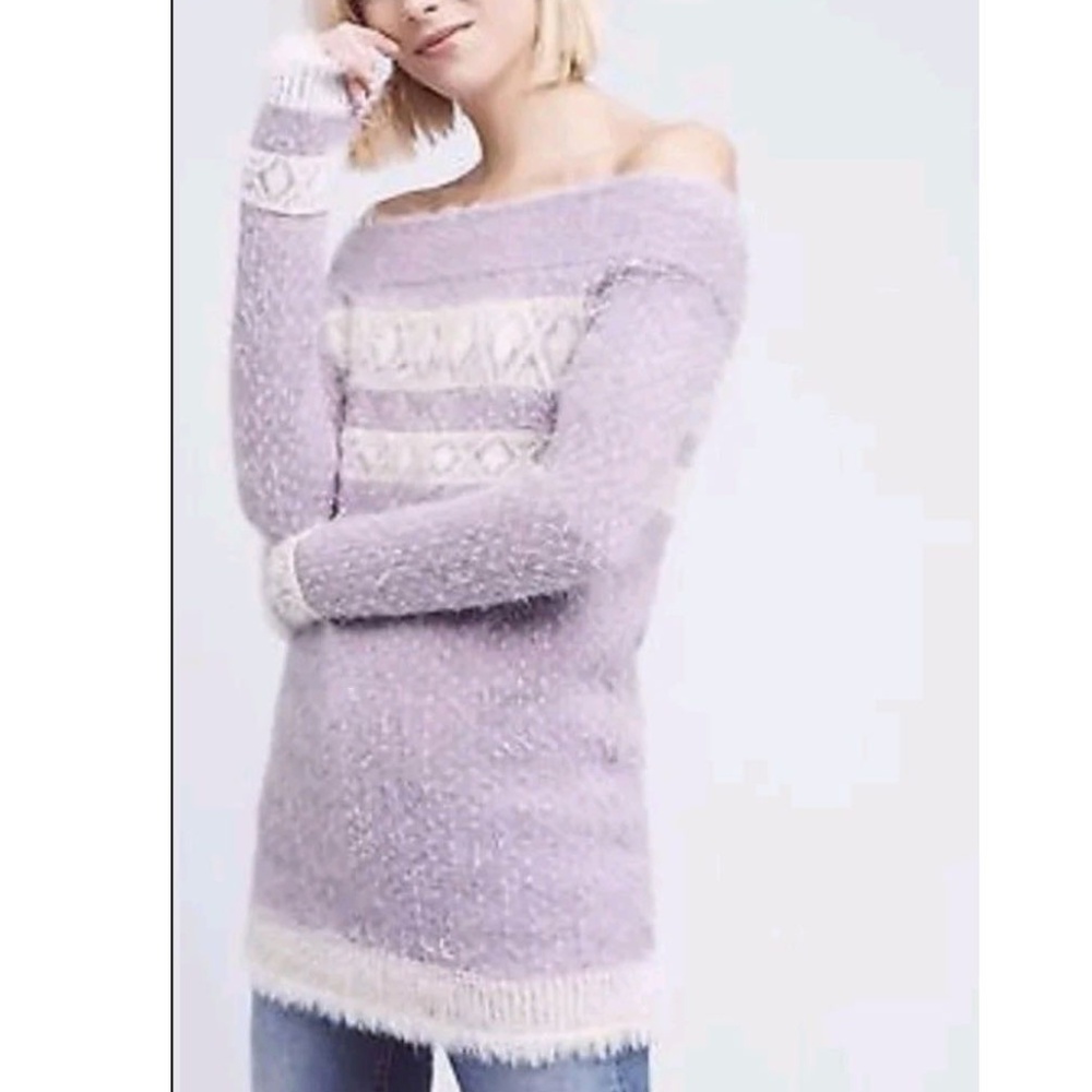 Sleeping on Snow  Faroe Off The Shoulder Sweater